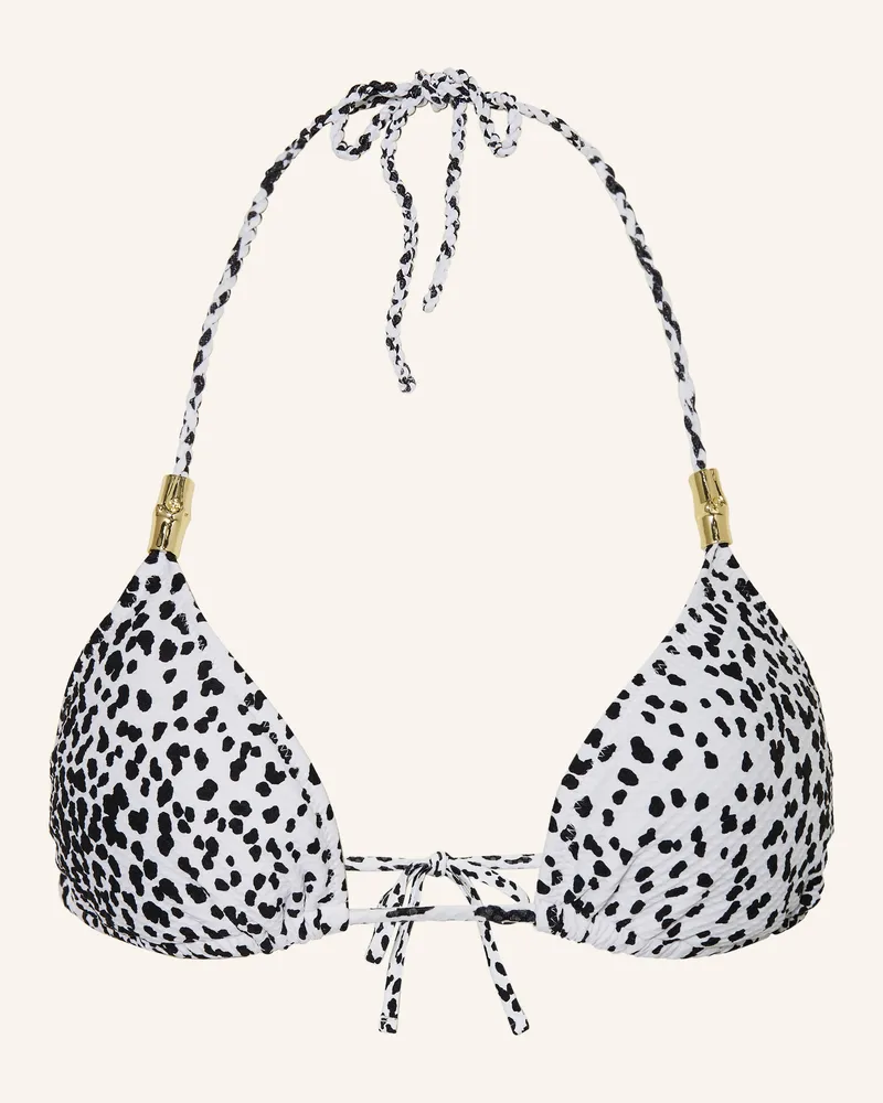 Heidi Klein Triangel-Bikini-Top Icaria schwarz Weiss