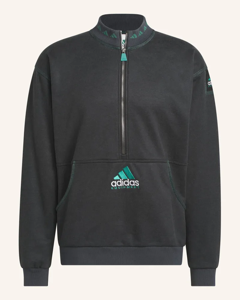 adidas EQUIPMENT QUARTER-ZIP OBERTEIL Schwarz