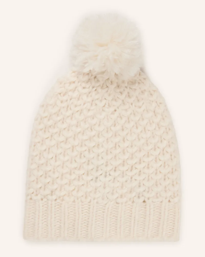 Iris von Arnim Mütze Allira Mit Cashmere weiss Creme