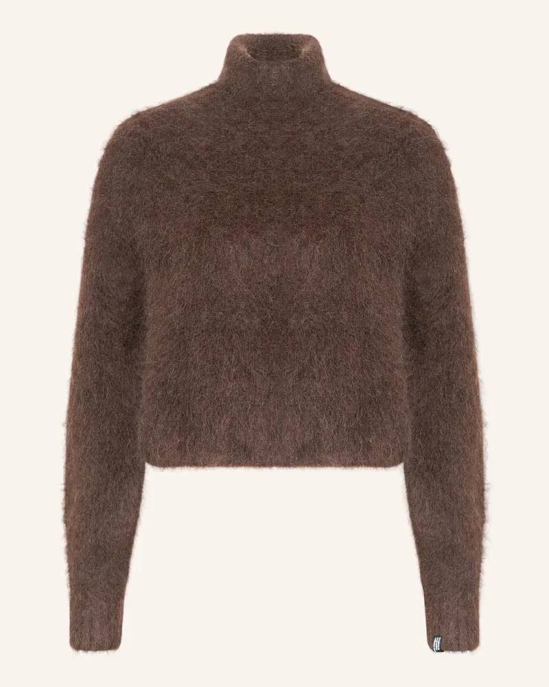 10Days Rollkragenpullover mit Alpaka Dunkelrot