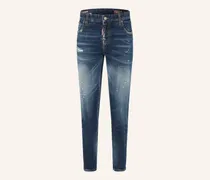 Cropped Jeans Teddy blau