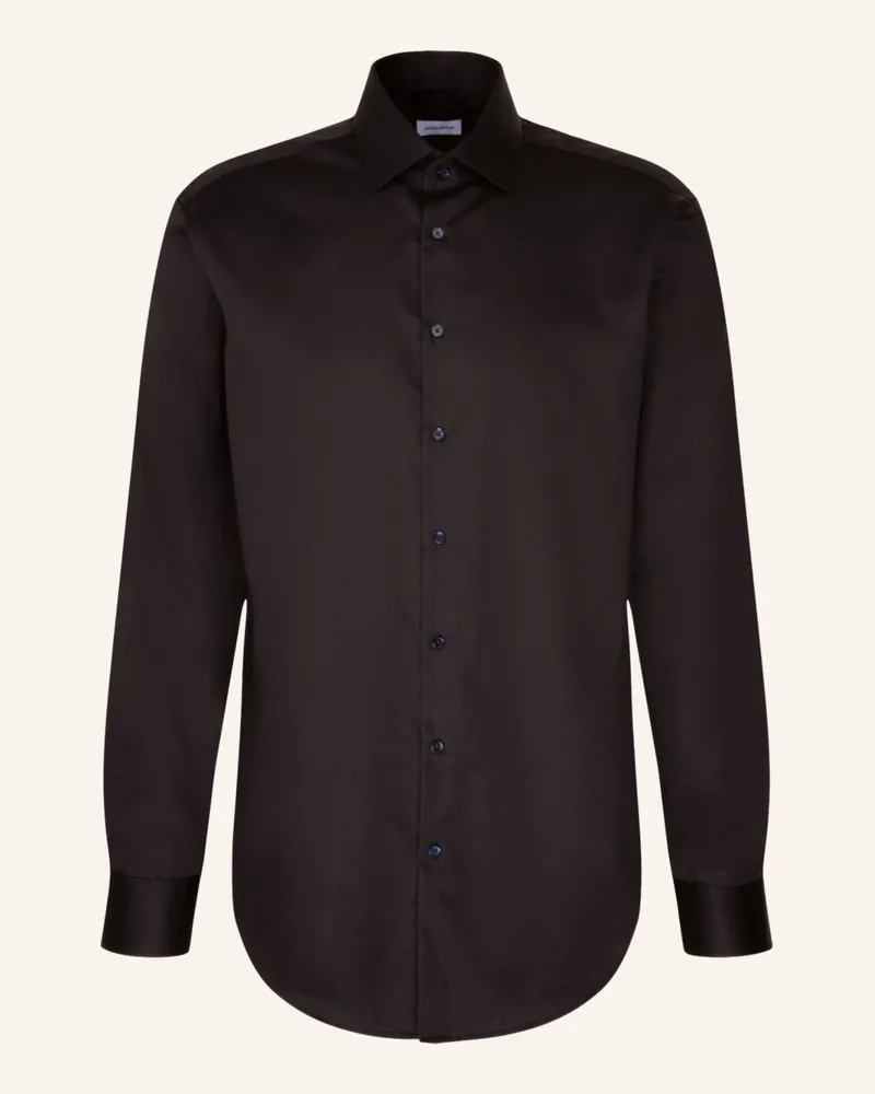 Seidensticker Business Hemd Regular Fit Schwarz