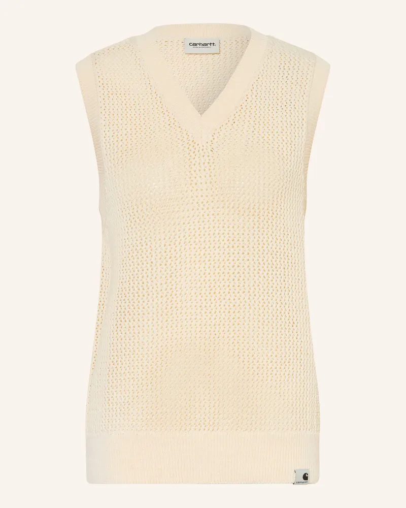 Carhartt WIP Stricktop Stockton beige Creme