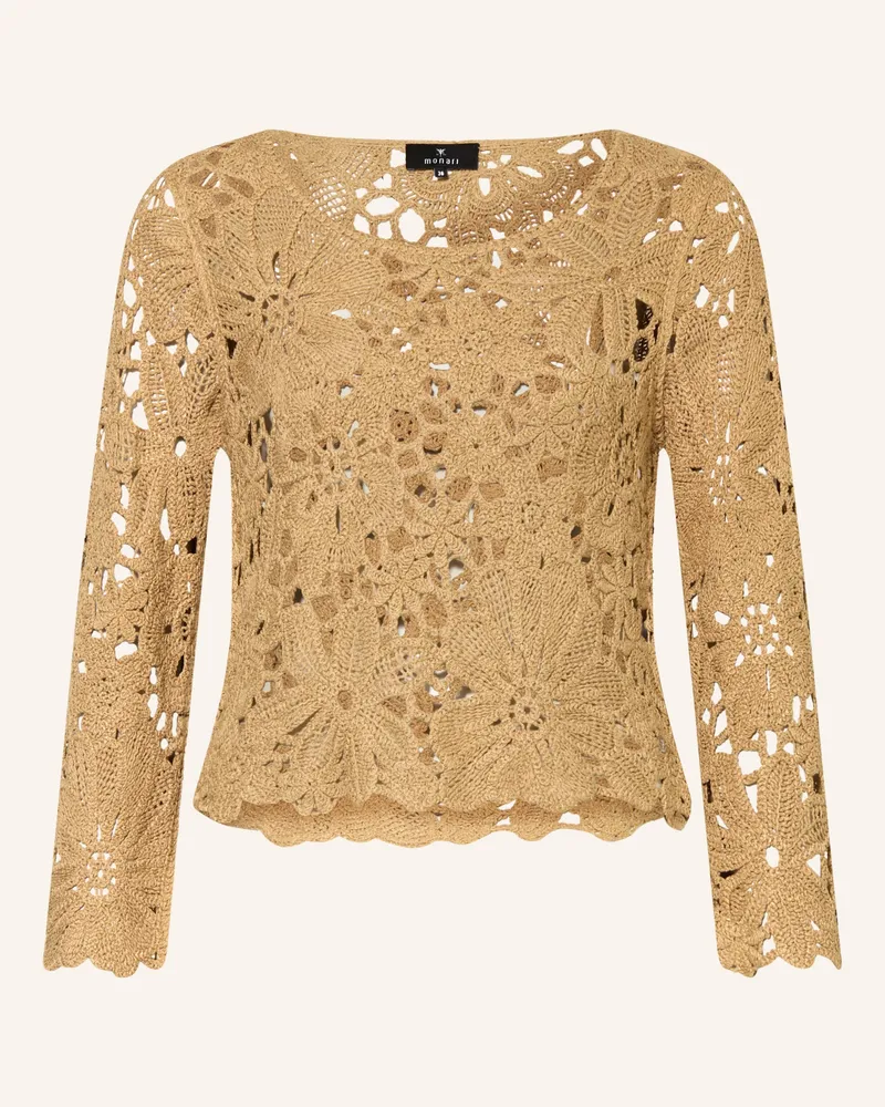 monari Pullover beige Cognac