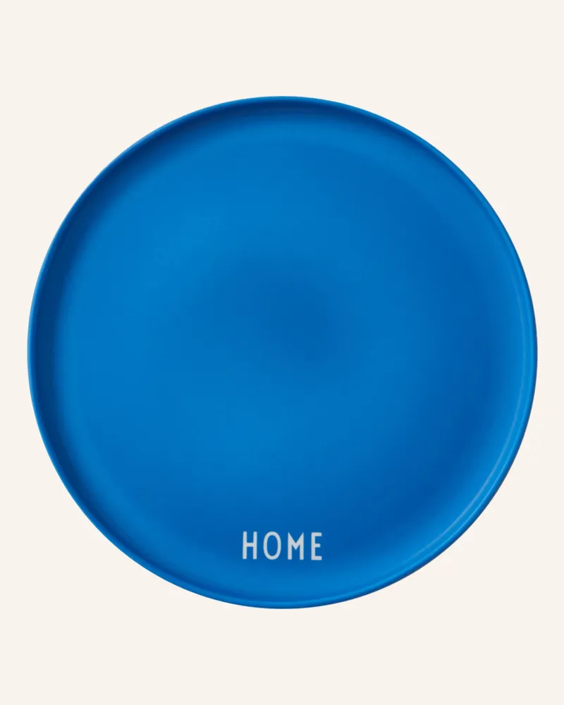 DESIGN LETTERS Dessertteller blau Blau
