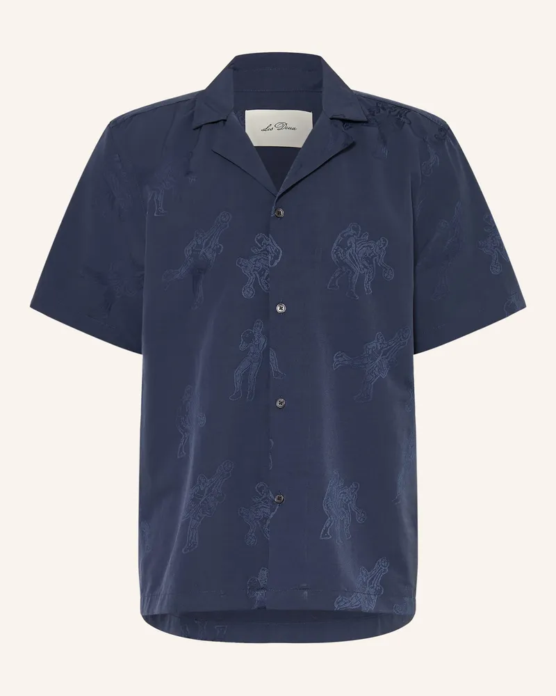 LES DEUX Resorthemd Lesley Comfort Fit blau Dunkelblau