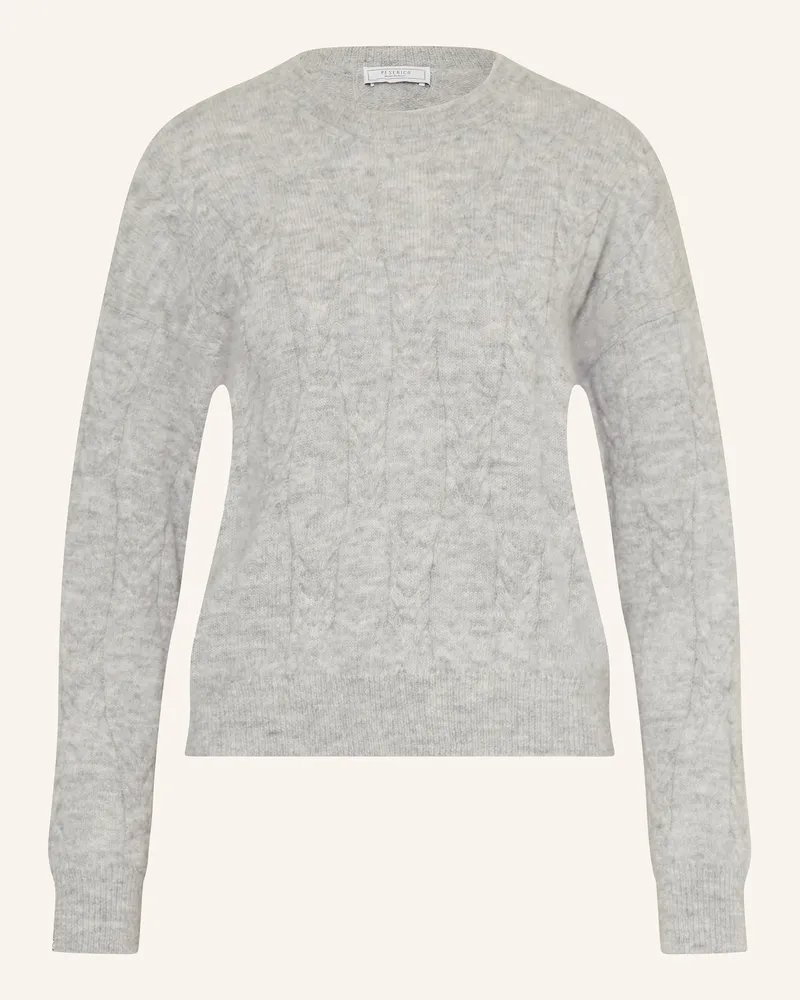 Peserico Pullover mit Alpaka Hellgrau