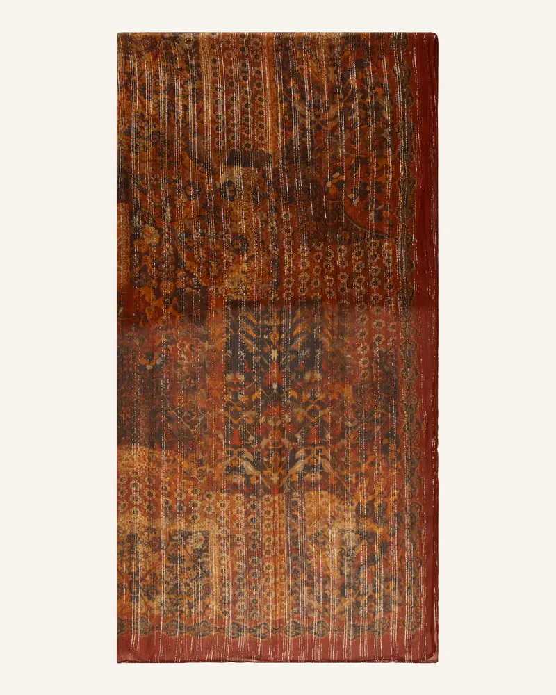 ba&sh Schal FRED mit Glitzergarn Dunkelorange