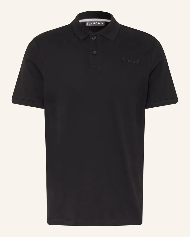 ELBSAND Piqué-Poloshirt Lias Regular Fit schwarz Schwarz