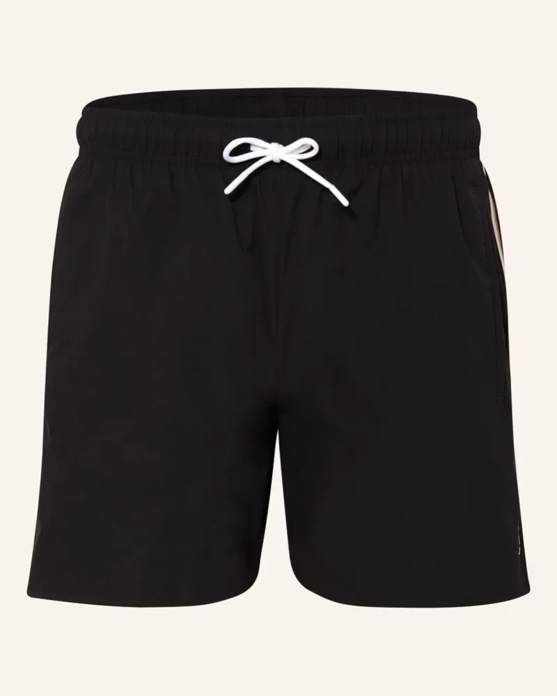 HUGO BOSS Badeshorts ICONIC Schwarz