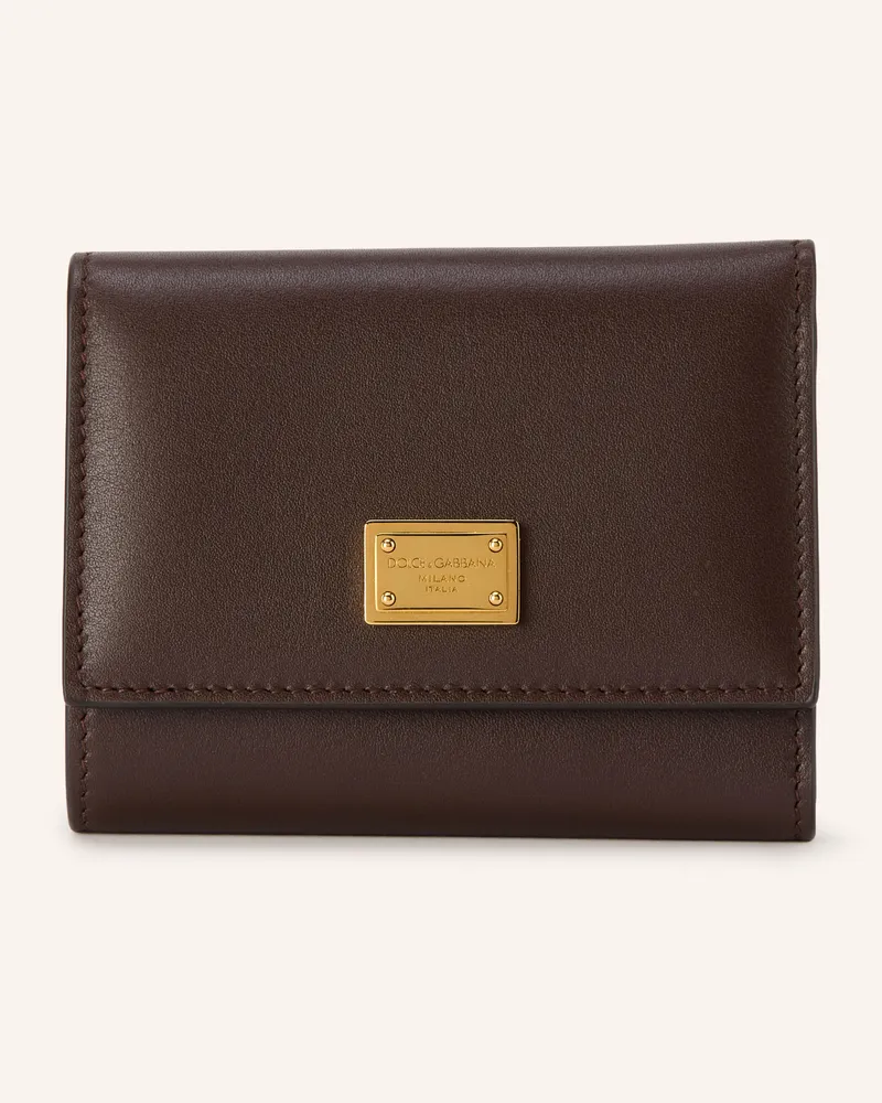 Dolce & Gabbana Geldbörse braun Dunkelbraun