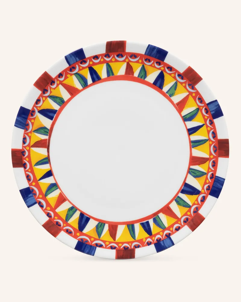 Dolce & Gabbana Casa Servierteller gelb Blau