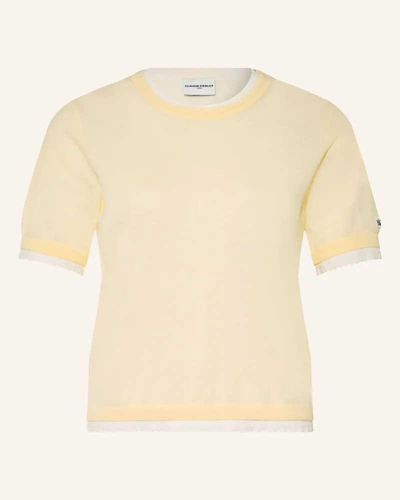 Claudie Pierlot Strickshirt gelb Hellgelb
