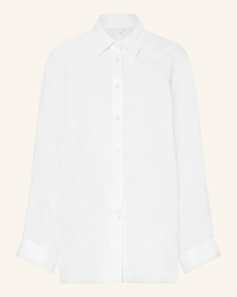 Arket Hemdbluse Aus Leinen weiss Weiss