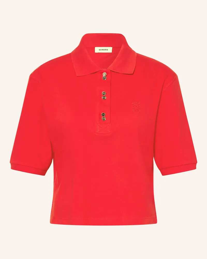 Sandro Piqué-Poloshirt rot Rot