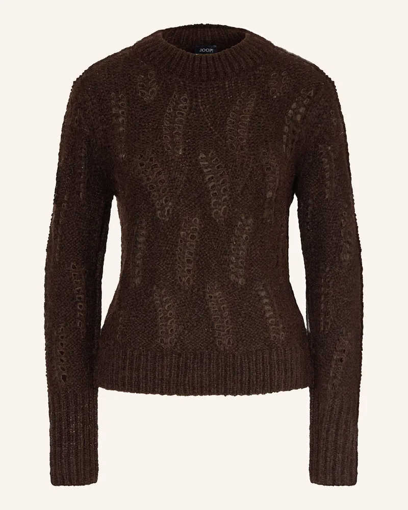 JOOP! Pullover KALMA mit Alpaka Dunkelbraun