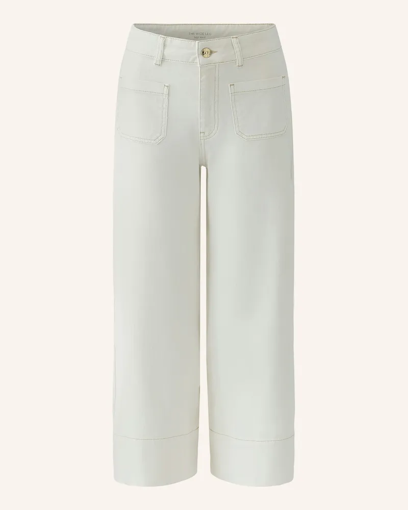 Oui  Cropped-Jeans weiss 1042