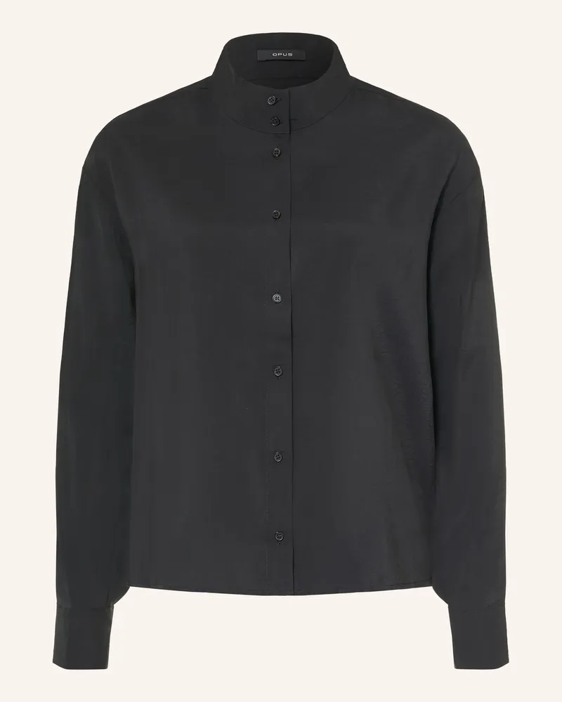 OPUS Bluse Fasofta grau Schwarz