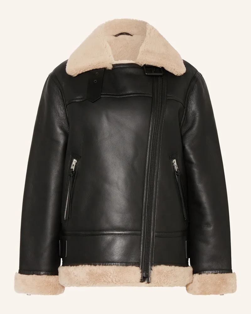 AllSaints Lederjacke SOLA Schwarz
