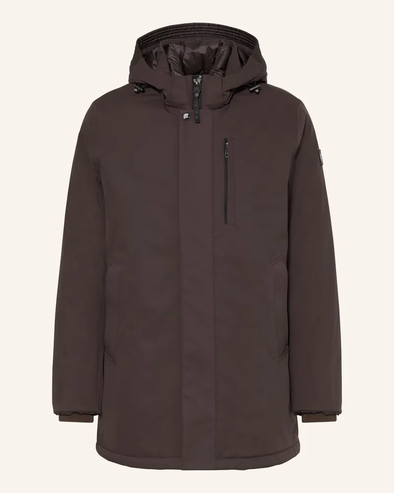 Milestone Parka Mit Abnehmbarer Kapuze braun Dunkelbraun