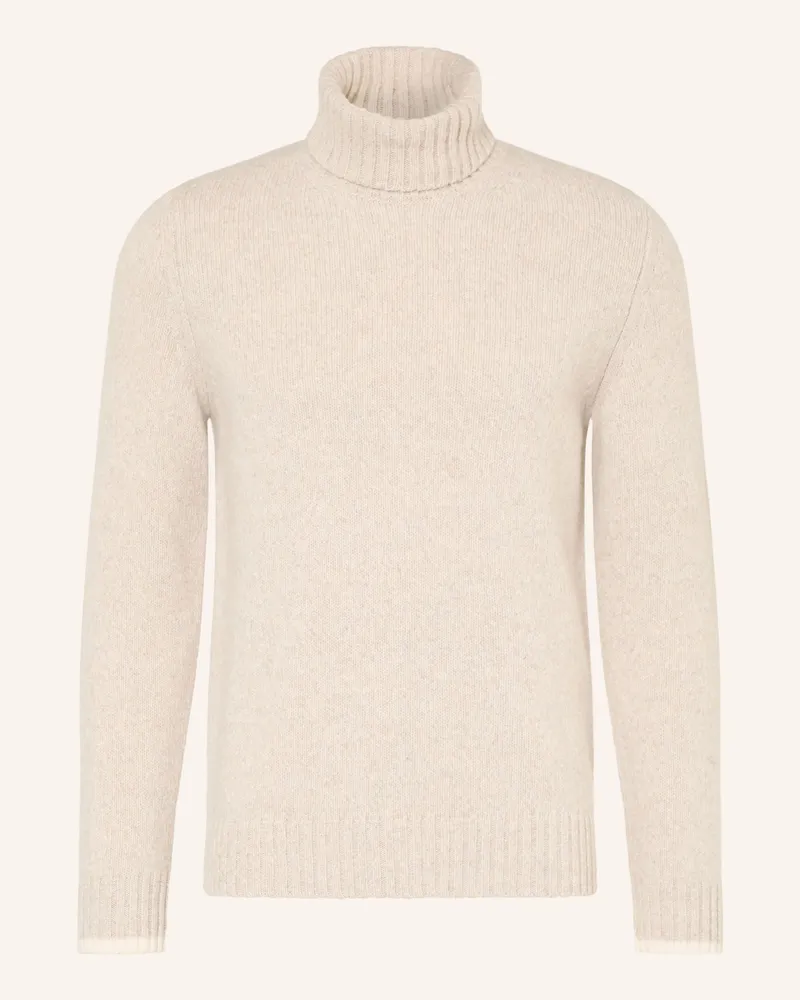 Maerz Rollkragenpullover beige Hellgrau