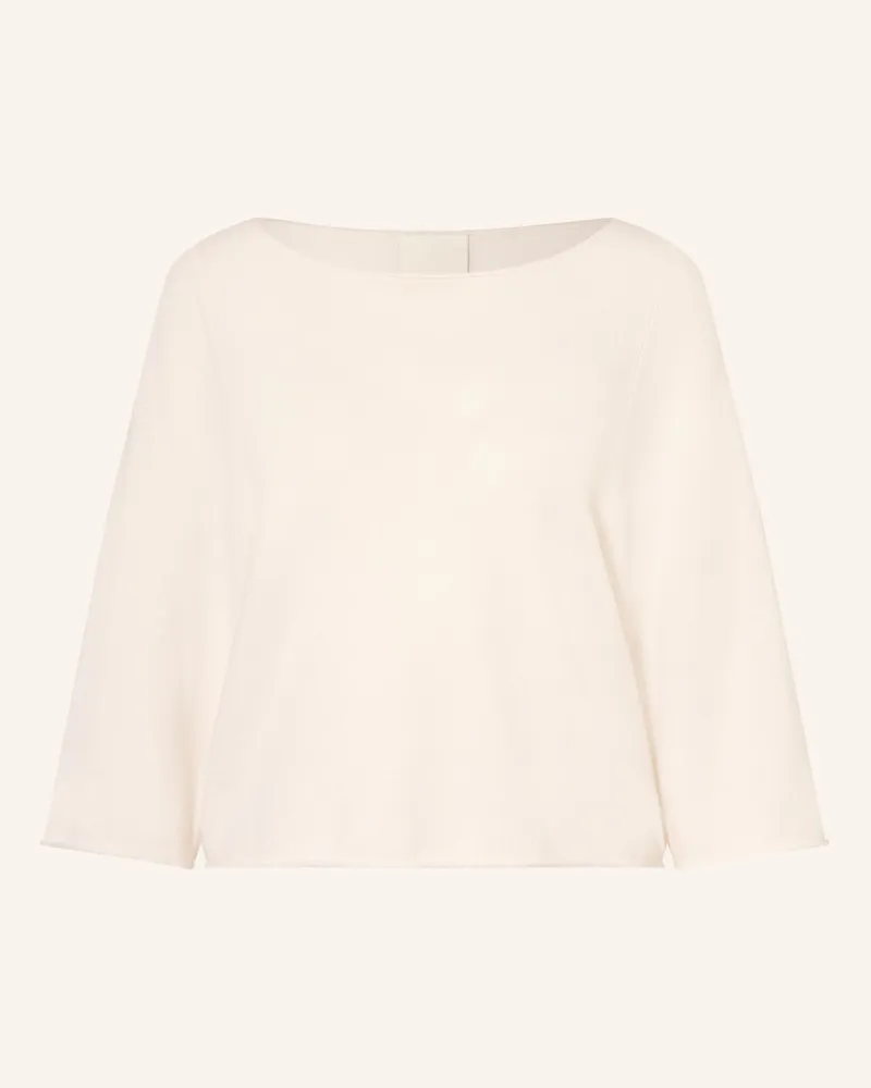 ALLUDE Cashmere-Pullover Mit 3/4-Arm weiss Ecru