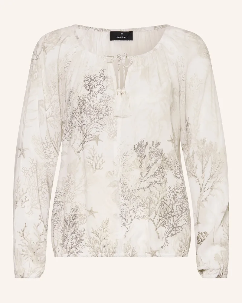 monari Blusenshirt mit Glitzergarn Creme