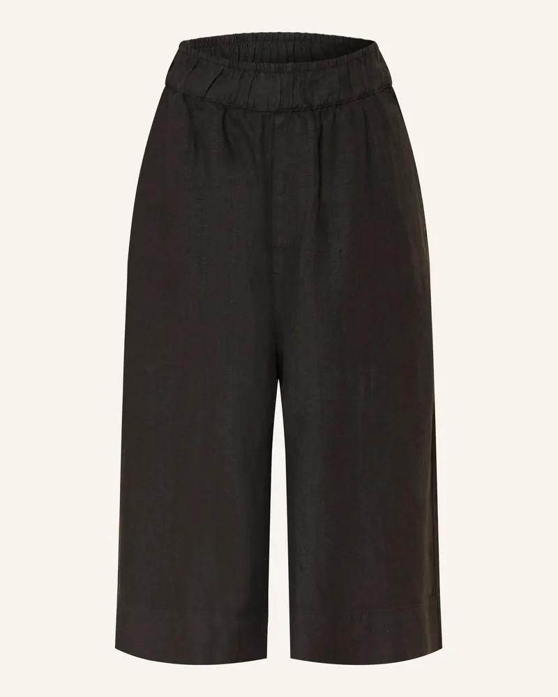 Knowledge Cotton Apparel Leinen-Culotte EVE Schwarz