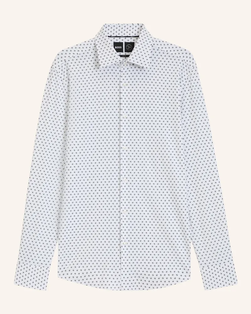 HUGO BOSS Business Hemd P-HANK-KENT-C1-222 Slim Fit Grün