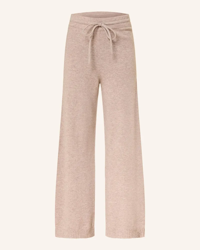 Mrs & HUGS Strickhose aus Merinowolle Taupe