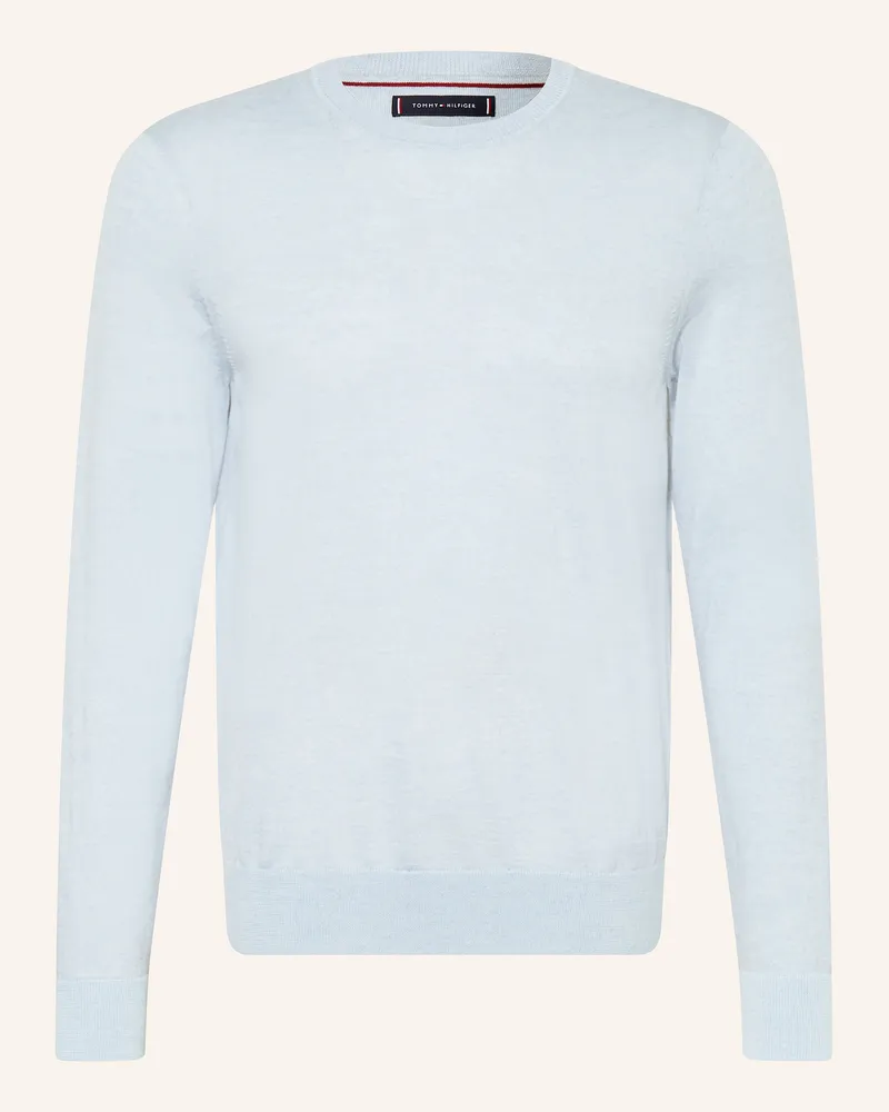 Tommy Hilfiger Pullover aus Merinowolle Hellblau