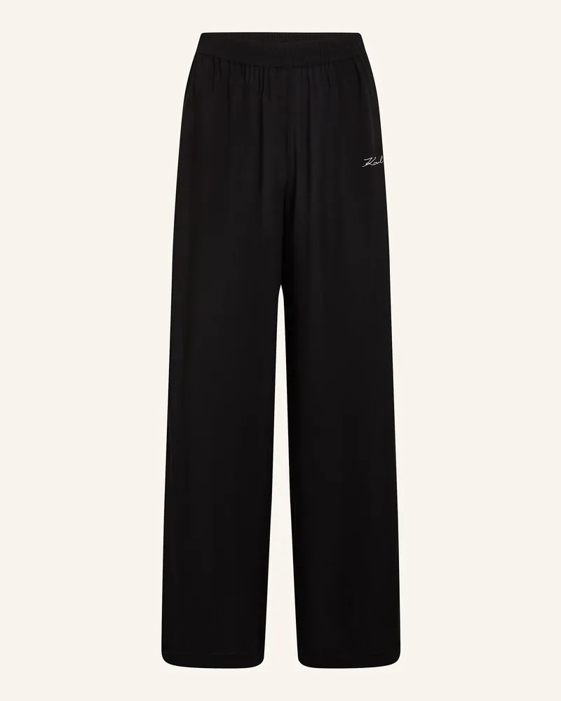 Karl Lagerfeld Badeshorts schwarz Schwarz