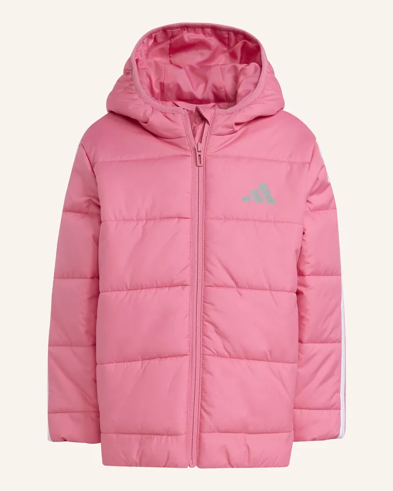 adidas ESSENTIALS 3-STREIFEN GEFÜTTERTE KINDERJACKE Rosa
