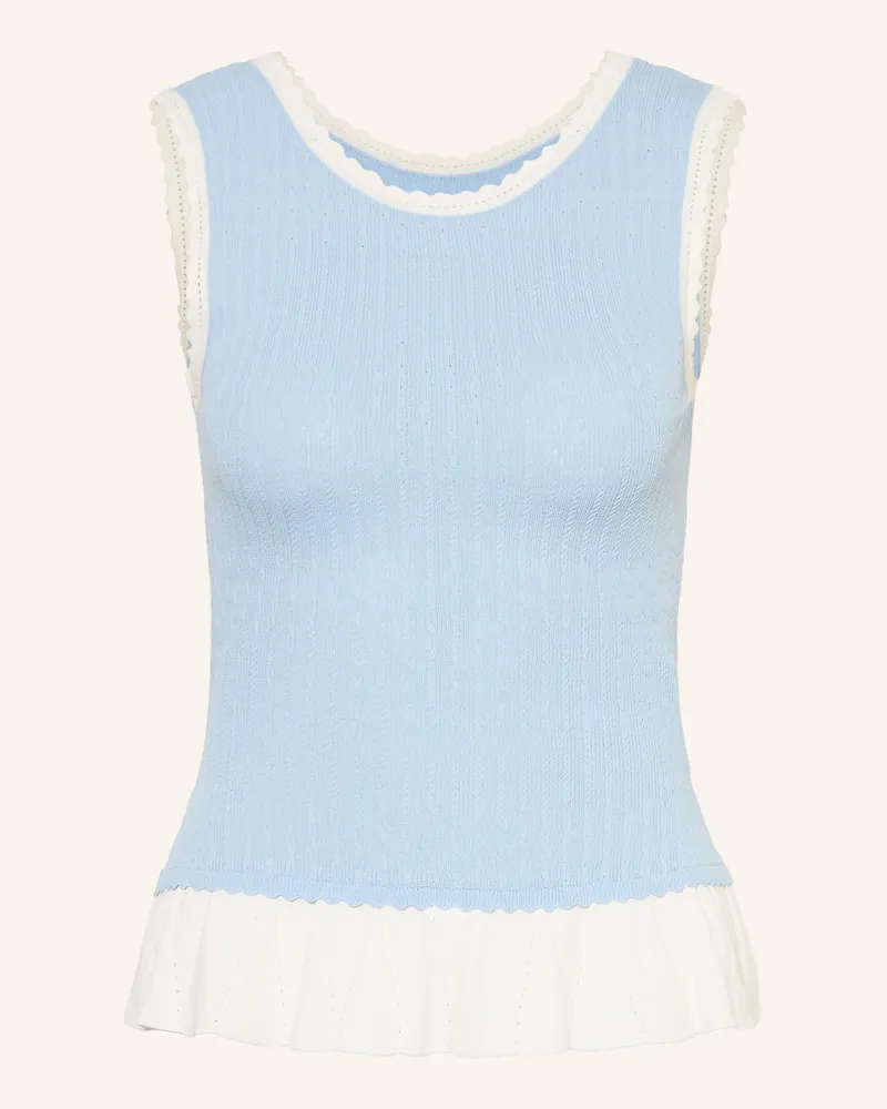 Claudie Pierlot Stricktop blau Hellblau