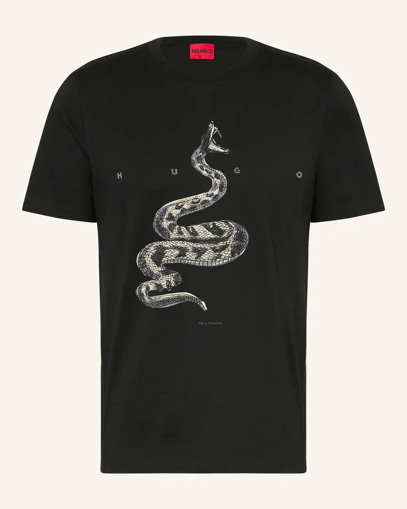 HUGO BOSS T-Shirt Discorb schwarz Schwarz