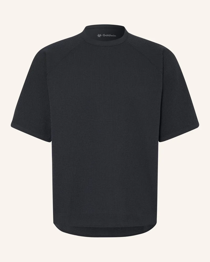 Goldwin Piqué-Shirt schwarz Schwarz