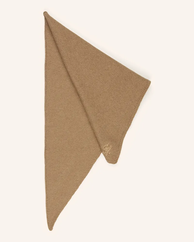 Tommy Hilfiger Dreieckstuch braun Camel