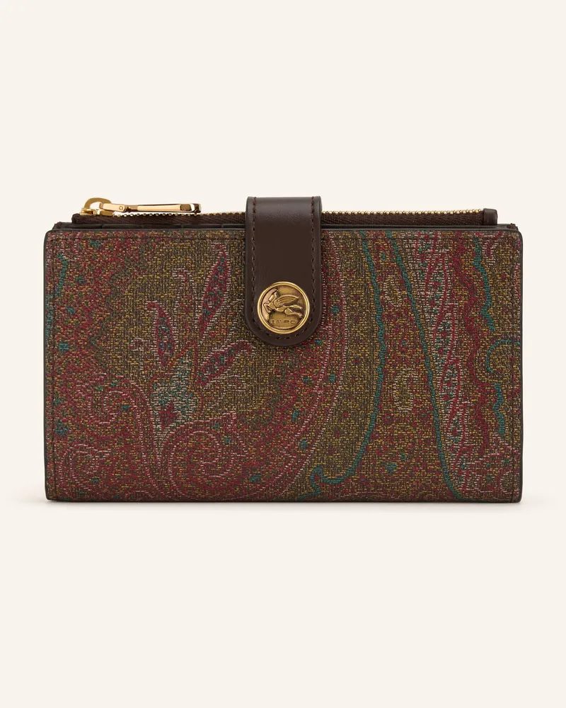 Etro Geldbörse braun Dunkelbraun