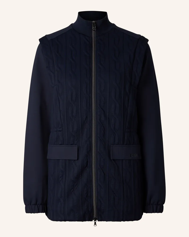 Bogner Sweatjacke Katalina Im Materialmix blau Dunkelblau
