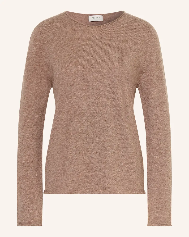 Maerz Pullover Aus Merinowolle beige Taupe