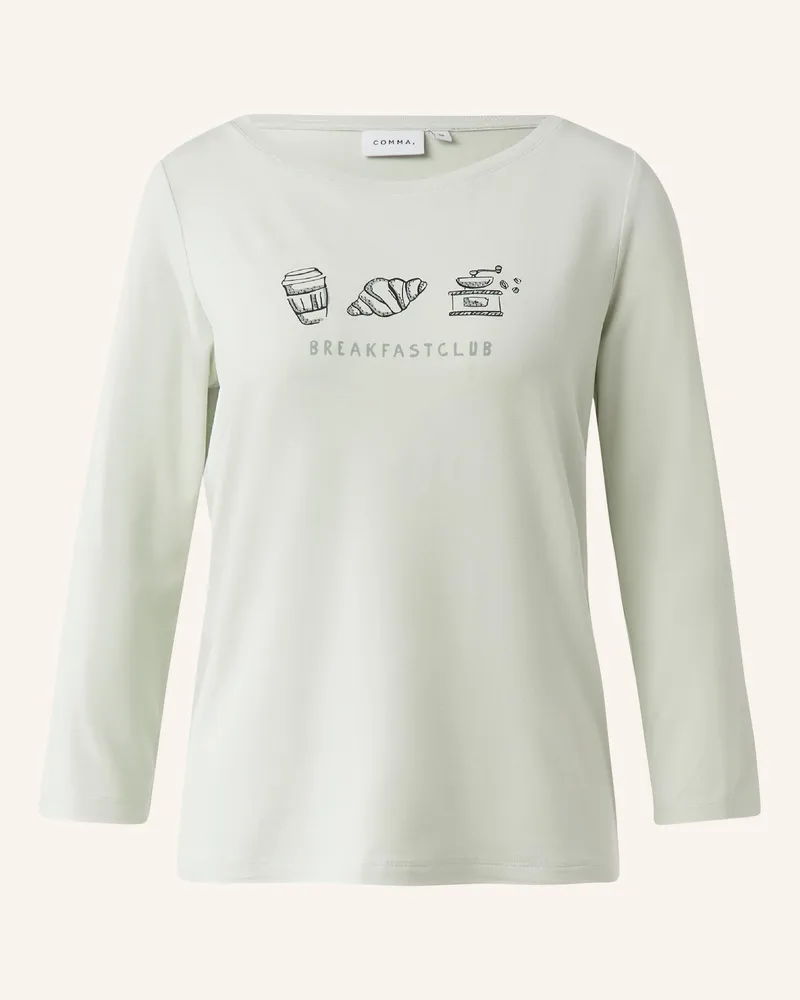 COMMA T-Shirt blau Türkis