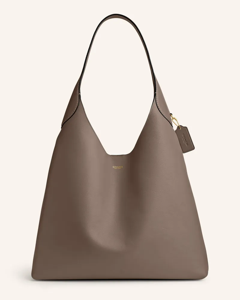 Coach Beuteltasche Brooklyn Large beige Taupe