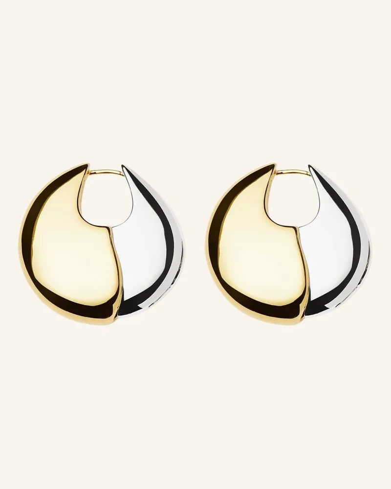 Missoma Ohrhänger Sculputral Pebble Large Hoops By Glambou gold Gold