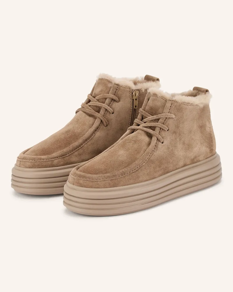 Kennel & Schmenger Plateau-Boots Lilo braun Taupe