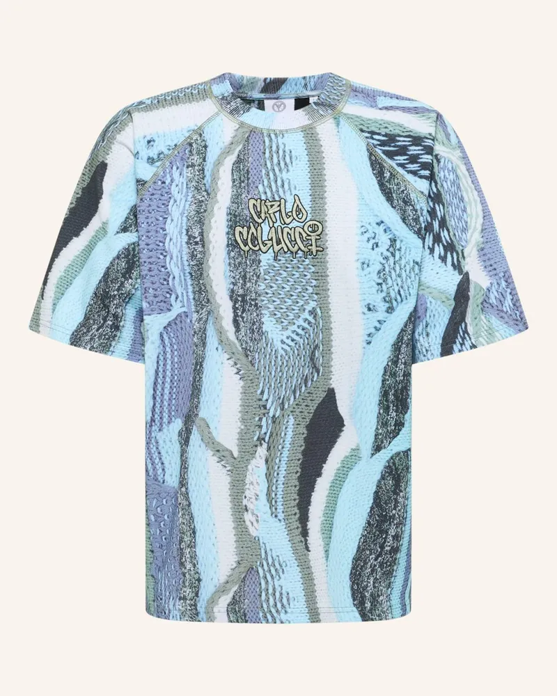 Carlo Colucci Oversize T-Shirt - Zoom in ETTORI Hellblau