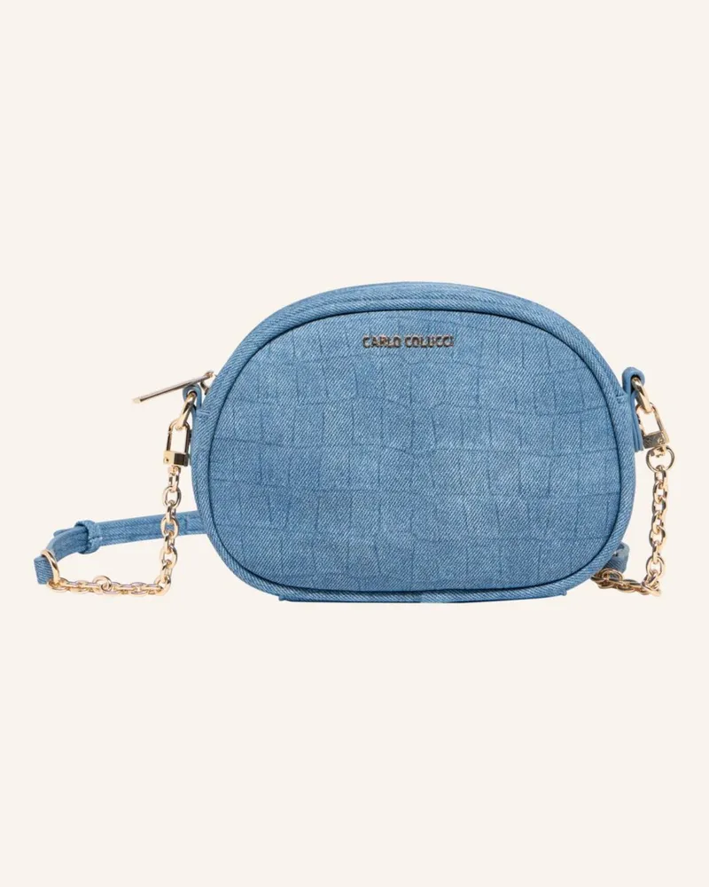 Carlo Colucci Umhängetasche Di Monaco blau Blau