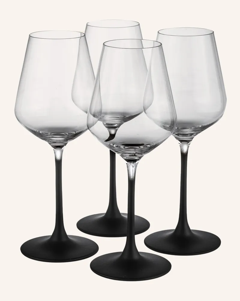 Villeroy & Boch 4er-Set Weingläser MANUFACTURE ROCK Schwarz
