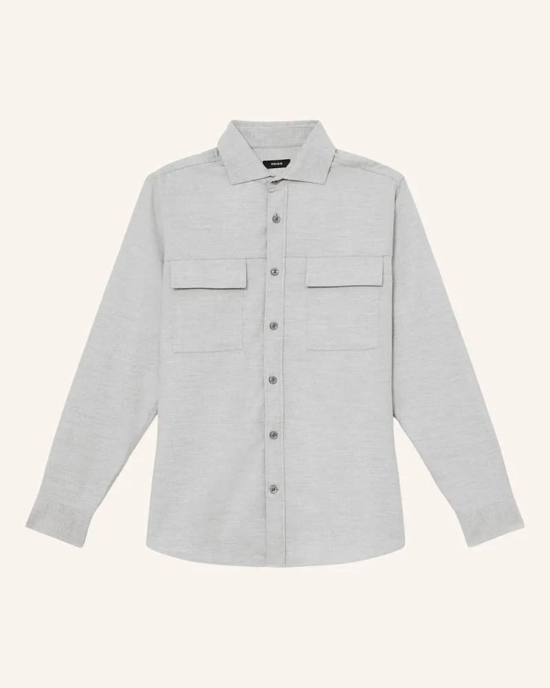 Reiss Overshirt Chamber grau Hellgrau