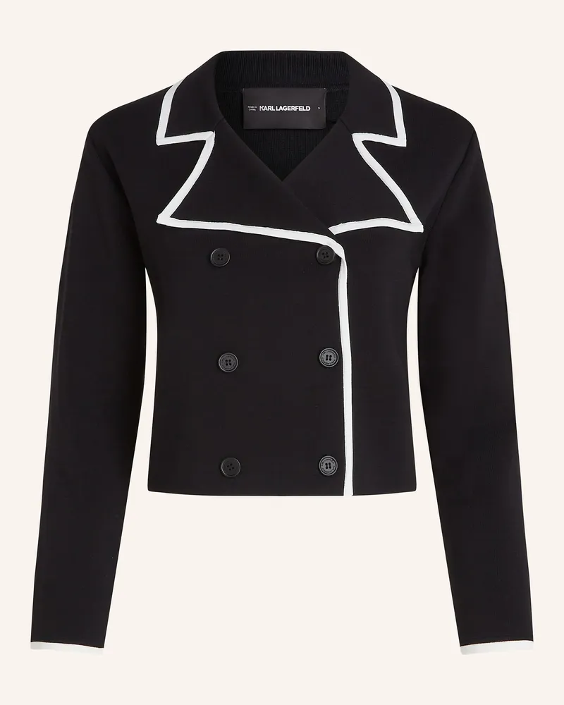 Karl Lagerfeld Strickjacke Schwarz