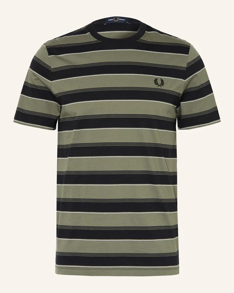Fred Perry T-Shirt schwarz Schwarz
